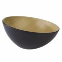 Saladier penché Frida mélamine bois/noir ø 25 cm 1,6 L