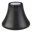 Pied Frida mélamine bois/noir H. 12 cm