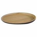 Plateau penché Frida mélamine bois/noir ø 31,5 cm