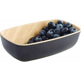 Saladier GN 1/9 Frida mélamine bois/noir 17,6 x 10,8 x 5,5 cm 0,5 L