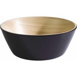 Saladier rond Frida mélamine bois/noir ø 12,5 cm