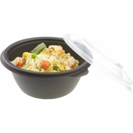 Pot Fastpac PP rond noir 37,5 cl ø 13 cm - par 500