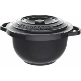 Cocotte plastique micro-ondable noir 55cl /25