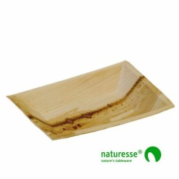 Assiette rectangle palmier 17x12cm /25