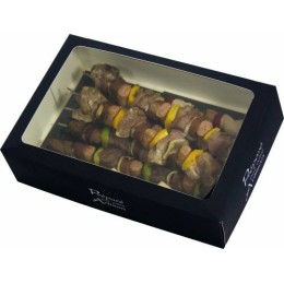 Boîte à brochettes carton noir 350 x 250 x 80 mm + calage - par 25