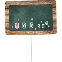 Étiquette bois pique tournette sans texte 8 x 12 cm - par 10