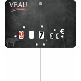 Étiquette Maestria Veau à texte 8x12 cm