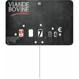 Étiquette Maestria Viande bovine à texte 8x12cm