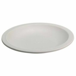 Assiette végétale réutilisable Lilitouch blanc ø 13,4 cm - par 15