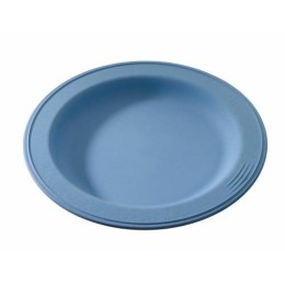 Assiette végétale réutilisable Lilitouch bleu ø 23 cm - par 15