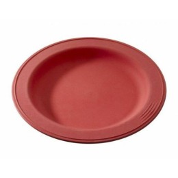 Assiette végétale réutilisable Lilitouch rouge ø 18 cm - par 15