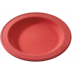 Assiette végétale réutilisable Lilitouch rouge ø 23 cm - par 15