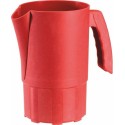 Pichet végétal réutilisable Lilitouch rouge 1 L - par 8