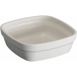 Ravier végétal réutilisable Lilitouch blanc 25 cl 11 x 11 cm - par 24