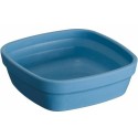 Ravier végétal réutilisable Lilitouch bleu 25 cl 11 x 11 cm - par 24