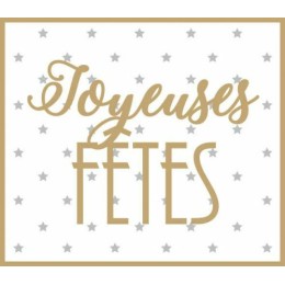 Étiquette adhésive "Joyeuses fêtes"