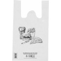 Sac bretelles "Snacking" PEBD 50 µ 45 x 26 + 6 cm - par 100