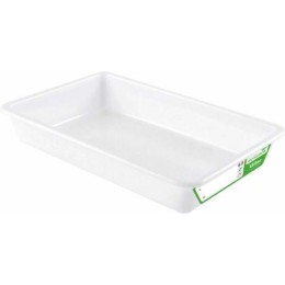 Bac rectangulaire plat PEHD biosource blanc 5 L