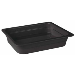 Bac mélamine noir GN 1/2 H. 6.5 cm