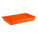 Bac mélamine orange GN 1/1 H. 6,5 cm