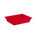 Bac mélamine rouge GN 1/2 H. 4 cm