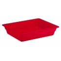 Bac mélamine rouge GN 1/2 H. 6,5 cm