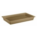 Bac mélamine taupe GN 1/1 H. 6,5 cm