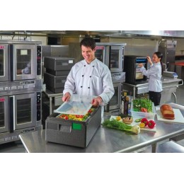 Conteneur isotherme ouv. dessus 60x40 - 49x69x27 cm