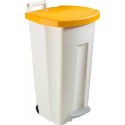 Poubelle mobile a pédale Boogy jaune 90 L