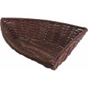 Corbeille de présentation en forme bateau chocolat PP 37 x 27 x 9 cm