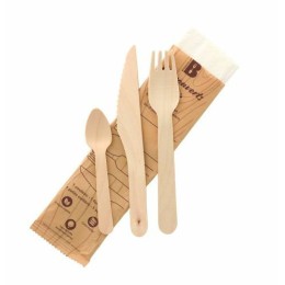 Kit couverts bouleau 4 en 1 - par 250