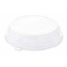 Couvercle en rPET pour assiette ronde Ø 26 cm - par 126