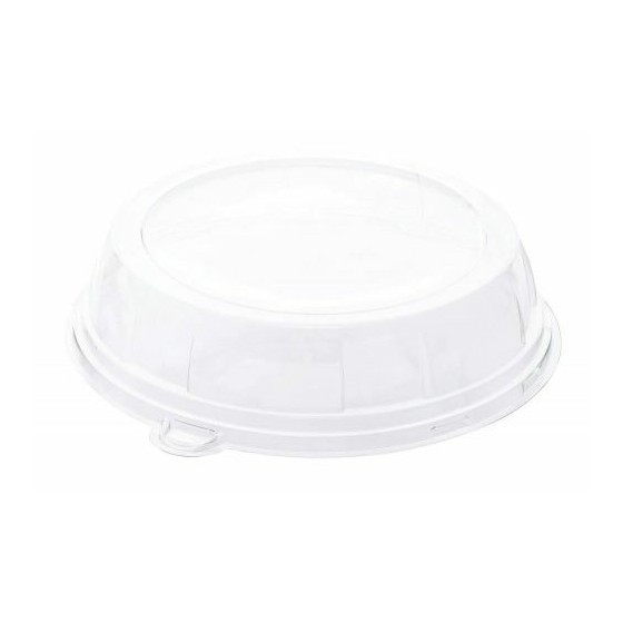 Couvercle en rPET pour assiette ronde Ø 26 cm - par 126 Couvercle en rPET pour assiette ronde Ø 26 cm - par 126