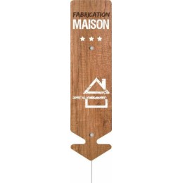 Étiquette flèche "Fabrication maison" 22 cm - par 5