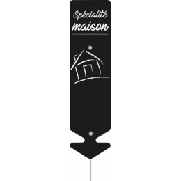 Étiquette flèche "Spécialité maison" 22 cm - par 5