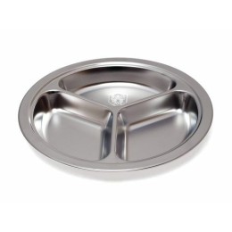 Assiette 3 compartiments inox Ø 20cm /12