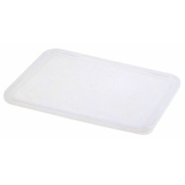 Couvercle PP pour plateau 3 inox 24 x 17 x 4,2 cm - par 6