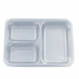 Couvercle PP pour plateau 3 inox 24 x 17 x 4,2 cm - par 6