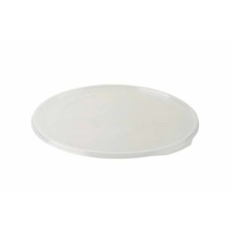Couvercle plastique transparent pour boîte ronde plastique noire 1150 ml - par 200