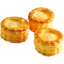 Mini bouchée à la margarine végétale feuilletage ø 4 x 2,5 cm - par 150