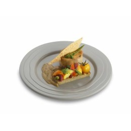 Assiette ronde PP taupe Ø 24cm /20