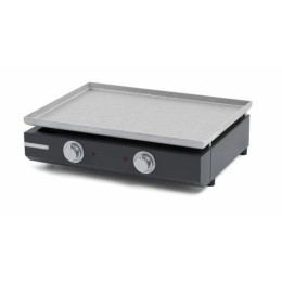 Plancha électrique Pro inox 2 zones