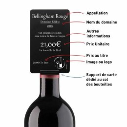 Bague porte étiquette pour bouteille - par 10