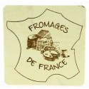 Plateau à fromage carré carte de France 25 x 25 cm - par 20