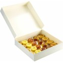 Boite pâtissière blanche en carton 33 x 33 x 5 cm - par 50