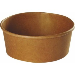 Pot à salade kraft brun 125 cl - par 50