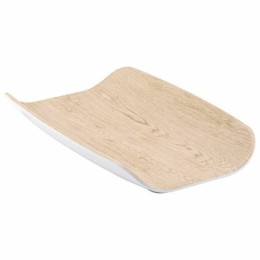 Plat incurvé mélamine effet bois GN 1/4 26,5x16,2x4 cm