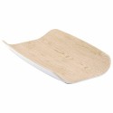 Plat incurvé mélamine effet bois GN 1/4  26,5 x 16,2 x 4 cm
