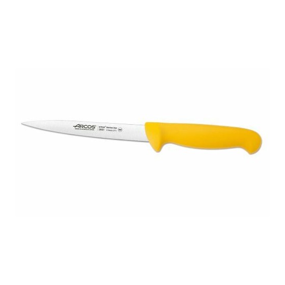 Couteau à filet de sole flexible jaune 17 cm