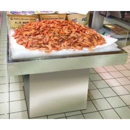 Îlot carré poissonnerie 150 x 150 cm